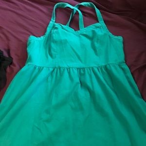 Teal mini sundress